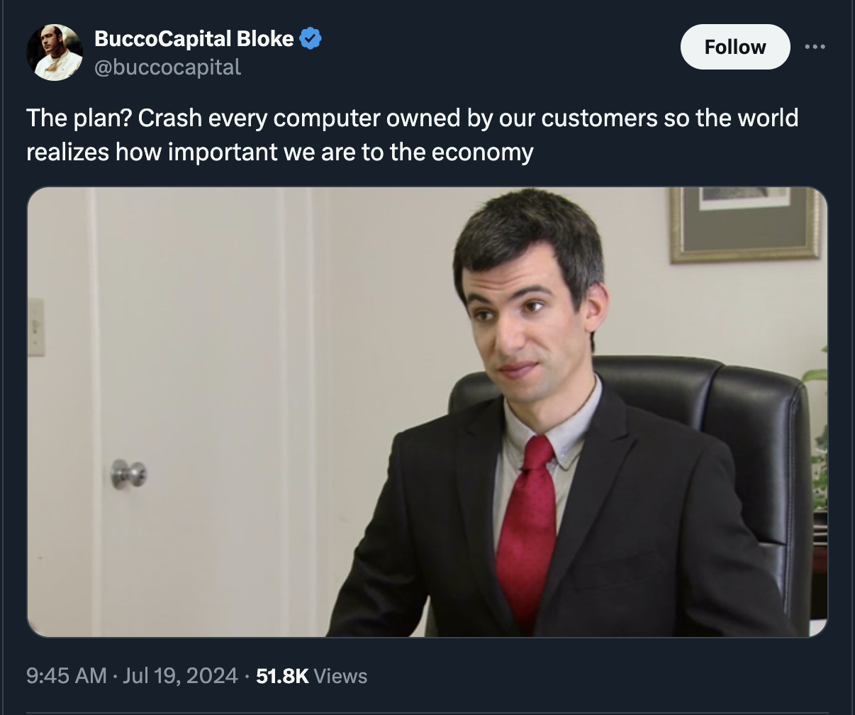 alabama embryo meme - BuccoCapital Bloke The plan? Crash every computer owned by our customers so the world realizes how important we are to the economy Views